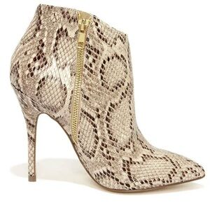 New Steve Madden Snakeskin Stiletto Ankle Boots